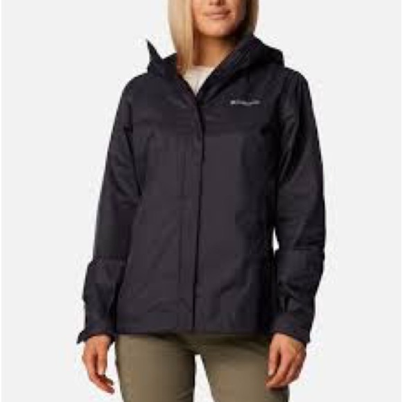 Columbia Jackets & Blazers - Columbia black rain jacket/windbreaker
